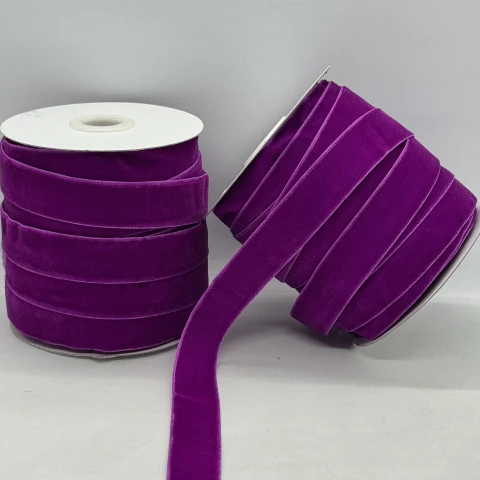 Стрічка оксамит 2 см (25 ярдів/22,75 м.), 15 бузковий