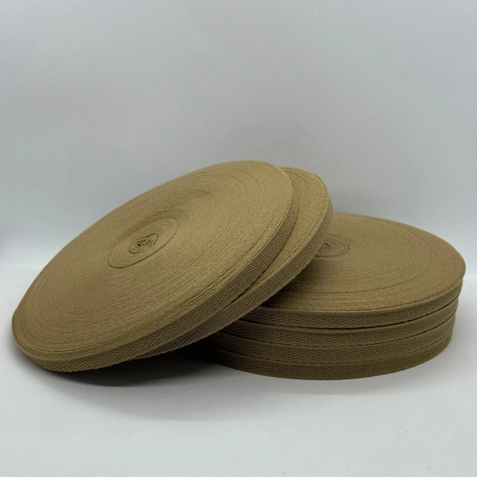 Стрічка кіпер 1 см (40) (40м.), 2186 блідо-брунатний