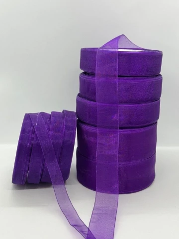 Стрічка органза 1,25 см (10*50 ярдів/45 м.), 1035 фіолетовий