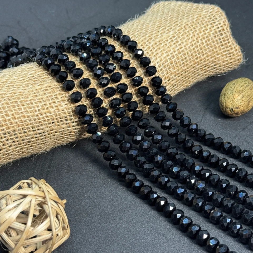 Хрусталь на нитці 8 мм (10*63 шт.), М027 зелена спаржа