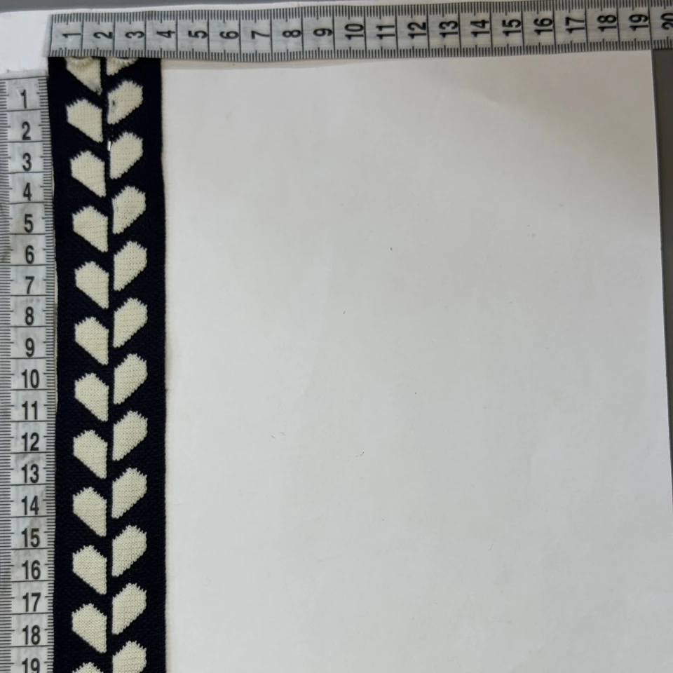 Лампас трикотажний D#3 3.5 см (50 м), C:6 чорний