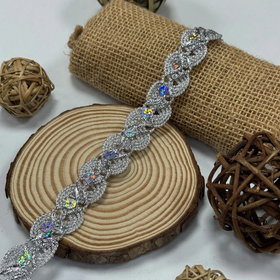 Тасьма люрекс 8191 (20 ярдів/18,28 м.), срібло