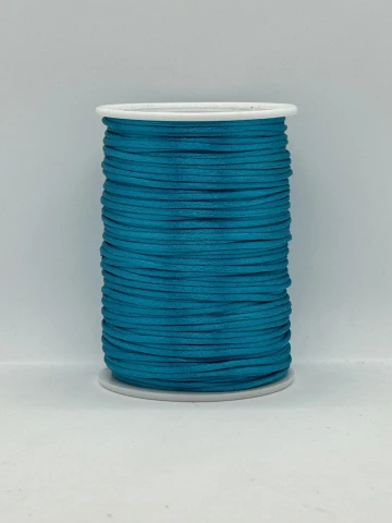 Шнур атласний корсетний 2.3 мм (100 ярдів/91,44 м.), 46 бірюза