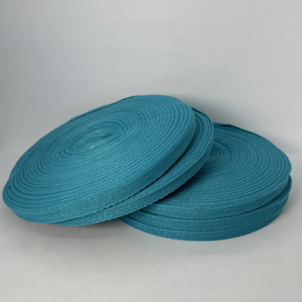 Лента кипер 1 см (40м.), 2143 водная синяя