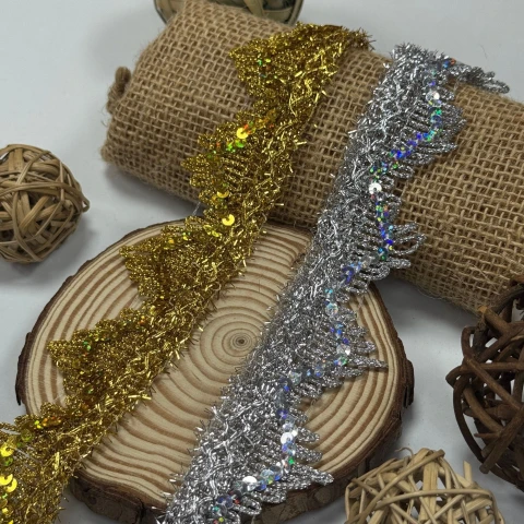 Тасьма люрекс 13-976 (20 ярдів/18,28 м.), золото