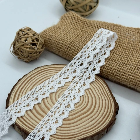 Мереживо макраме 5265 2 см. (300 ярдів/274,3 м.), білий