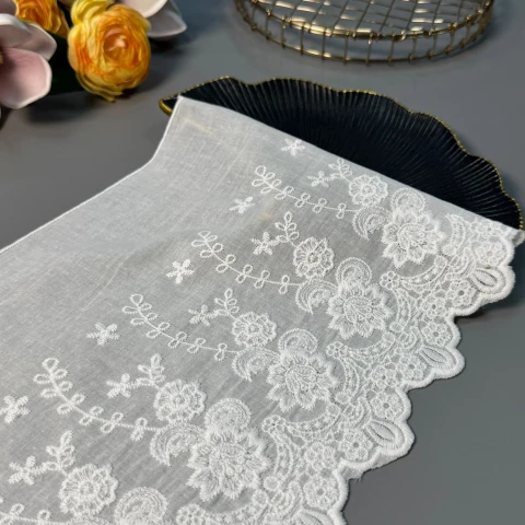 Мереживо прошва 0320071 23 см (50 ярдів/45,72 м.), натуральний