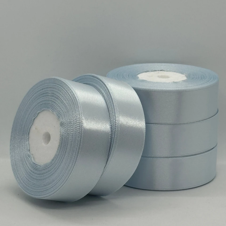 Стрічка атласна 2.5 см (5*36 ярдів), 178 світло сірий