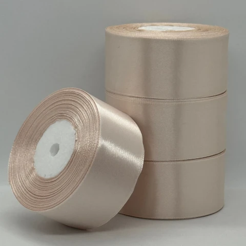 Стрічка атласна 4 см (5*36 ярдів) , 172 м'який бежевий