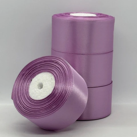 Стрічка атласна 5 см (4*36 ярдів), 69 бузково - рожевий