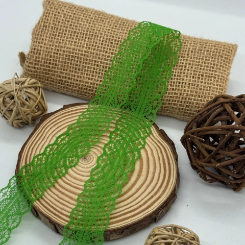 Мереживо не еластичне 1658-2 2.8см (400 ярдів/364 м.), 18 зелений