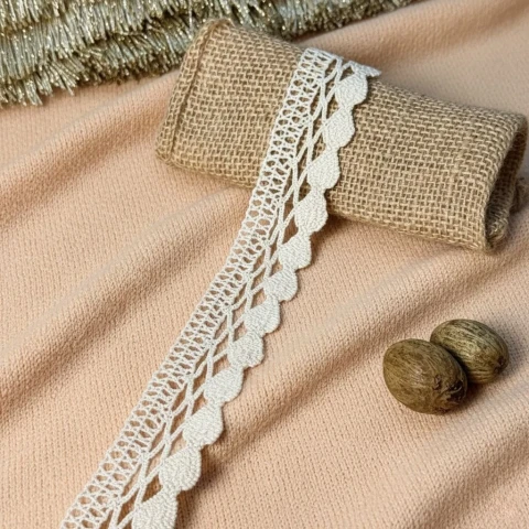 Мереживо макраме 5206 4 см.(100 ярдів/91,4 м.), бежевий