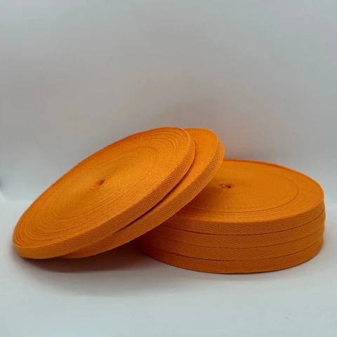 Стрічка кіпер 1 см (40) (40м.), 2223 морквяний