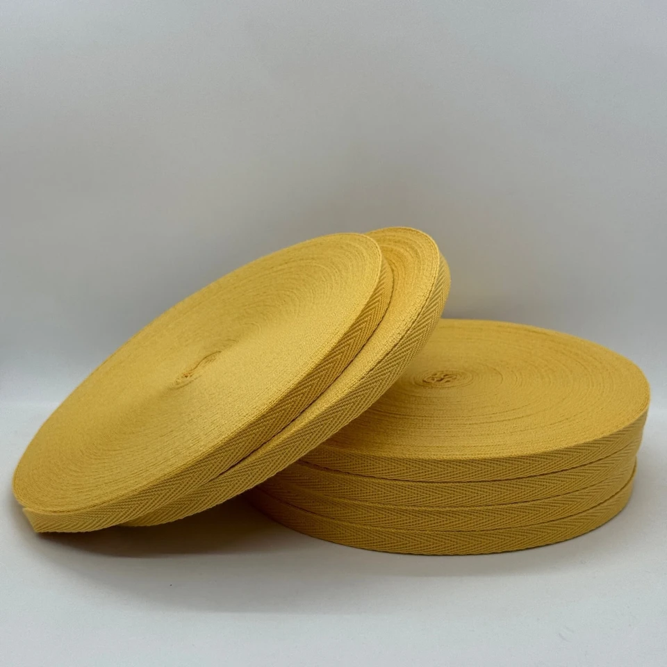 Стрічка кіпер 1 см (40) (40м.), 2234 жовтий янтарний