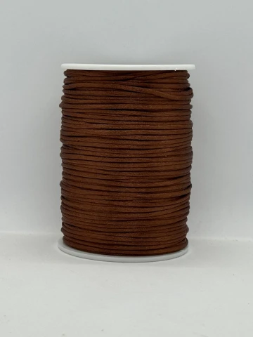Шнур атласний корсетний 2.3 мм (100 ярдів/91,44 м.), 6 коричневий