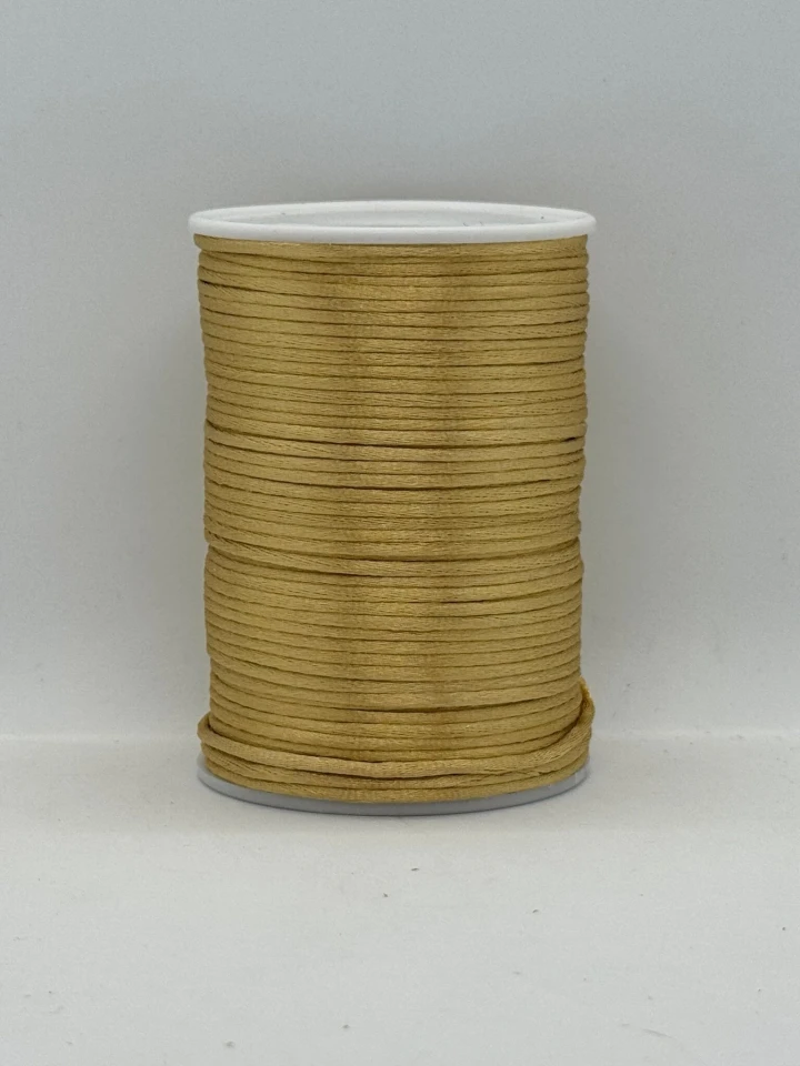 Шнур атласний корсетний 2.3 мм (100 ярдів/91,44 м.), 113 латунний