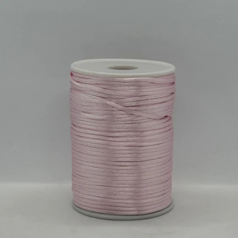 Шнур атласний корсетний 2.3 мм (100 ярдів/91,44 м.), 78 ніжно-рожевий