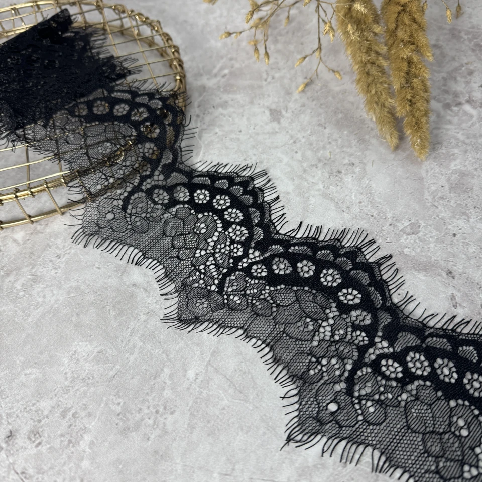 Кружево французское J73169 см. (10*3 м.), черный