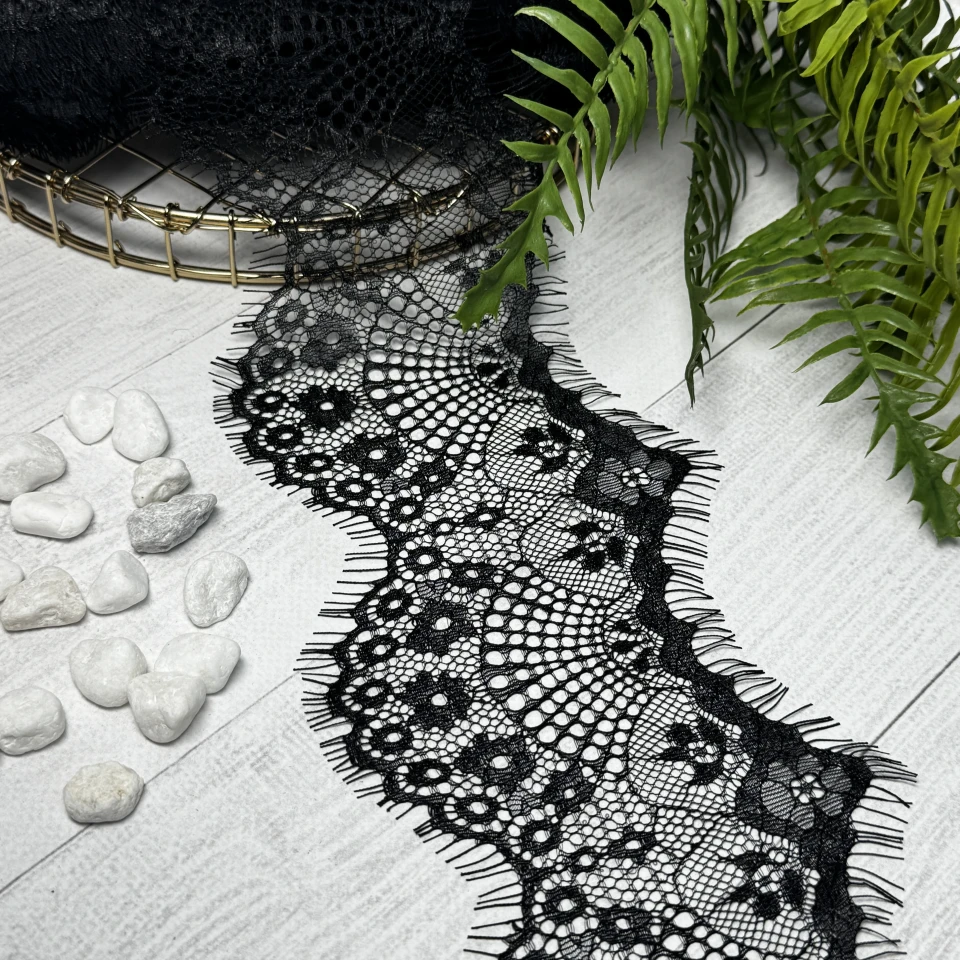 Мереживо французьке 928 см. (10*3) / 13,5 см, чорний