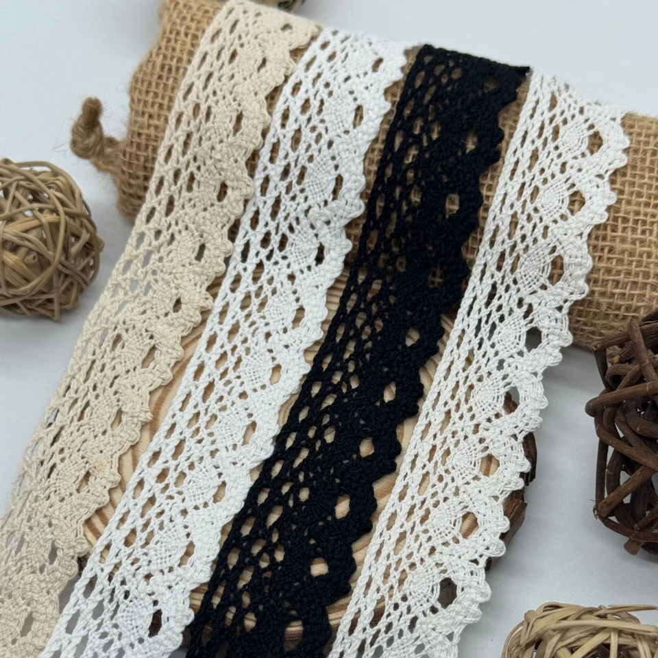 Мереживо макраме 5160 2,8 см (200 ярдів/182,8 м.) , білий