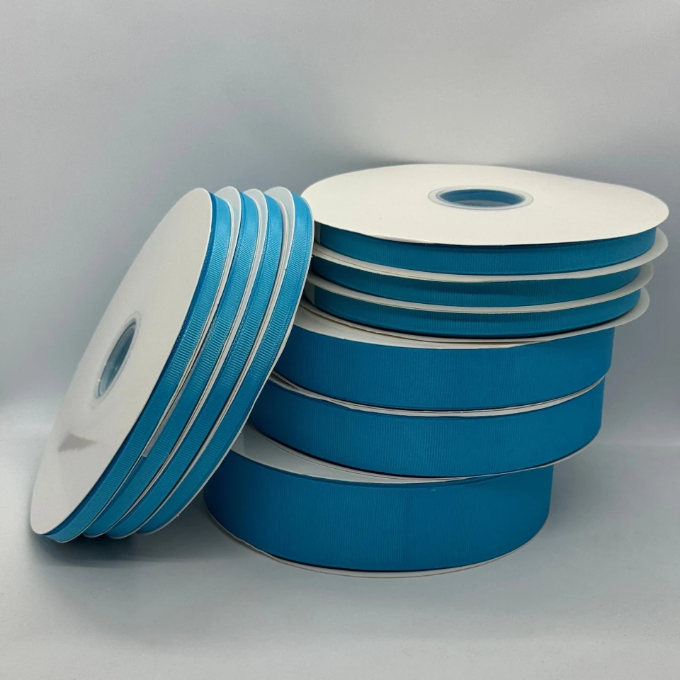 Стрічка репс 2,5 см (12*100 ярдів/91 м.), 1251 світлий бірюза