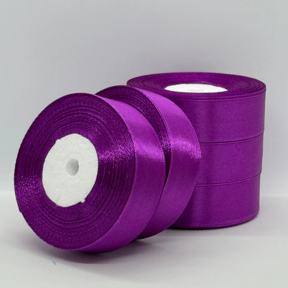 Стрічка атласна 2.5 см (5*36 ярдів), 29 ліловий