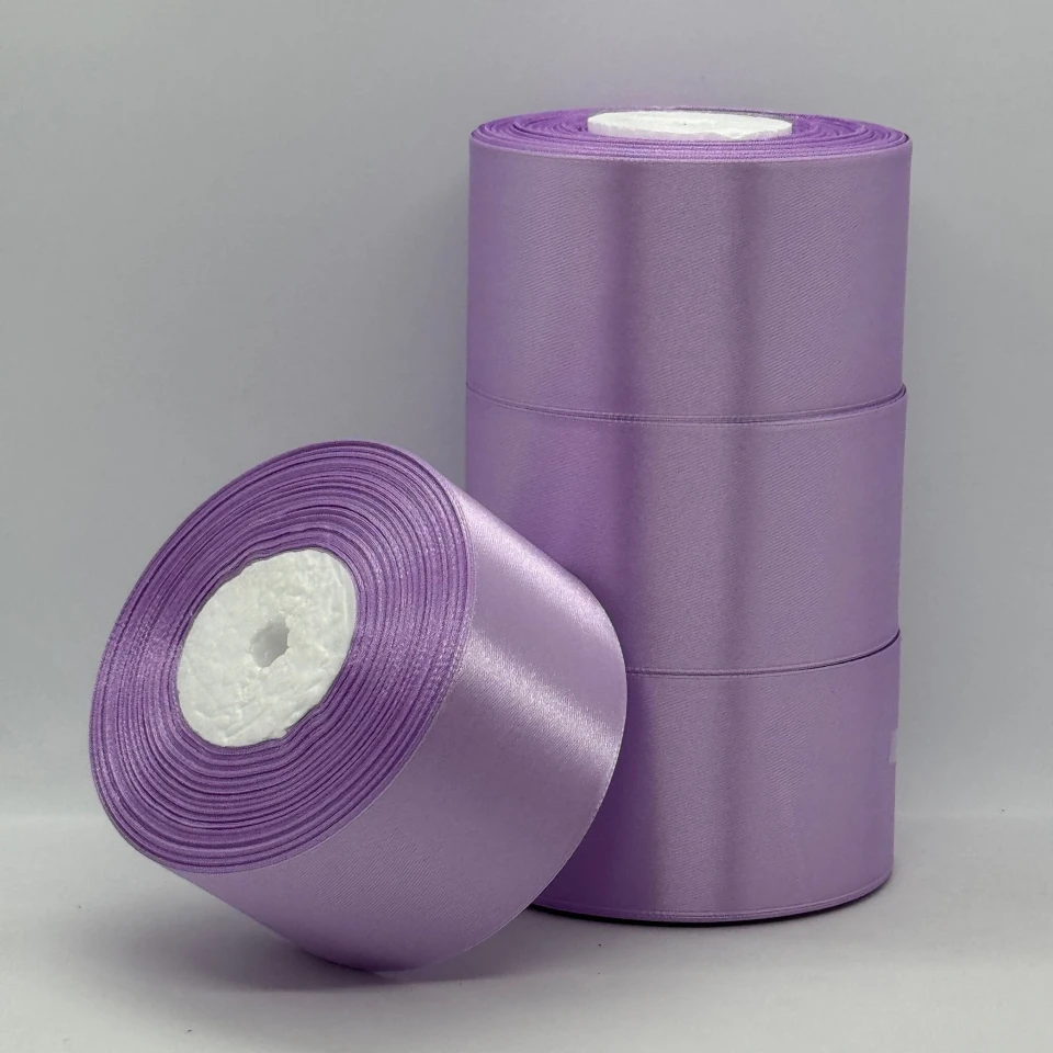 Стрічка атласна 5 см (4*36 ярдів), 45 фіолетовий