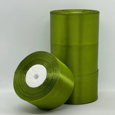 Стрічка атласна 5 см (4*36 ярдів), 108 оливковий