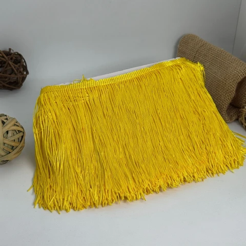 Бахрома танцювальна локшина 15 см (10 ярдів/9,14 м.), 17 жовтий