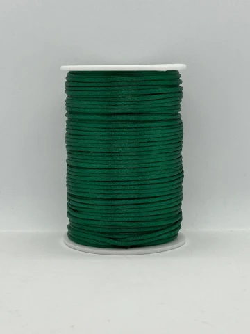 Шнур атласний корсетний 2.3 мм (100 ярдів/91,44 м.), 50 зелений гай