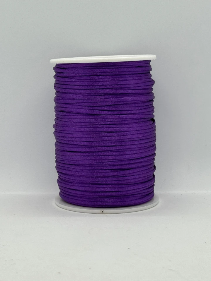 Шнур атласний корсетний 2.3 мм (100 ярдів/91,44 м.), 70 фіолетова ніч