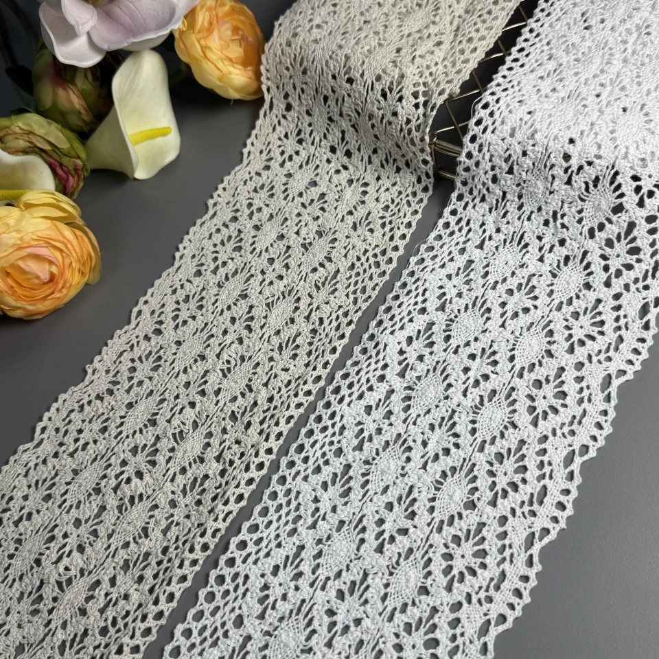 Мереживо макраме 8351 10 см.(50 ярдів/45,7 м.), білий