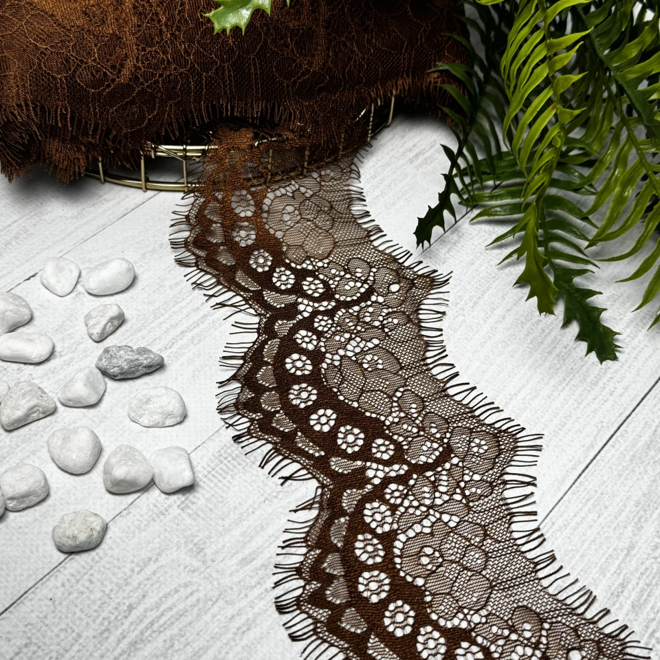 Мереживо французьке 921 см. (10*3) /12 см., шоколад