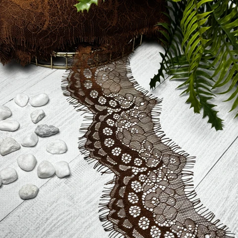 Мереживо французьке 921 см. (10*3) /12 см., шоколад