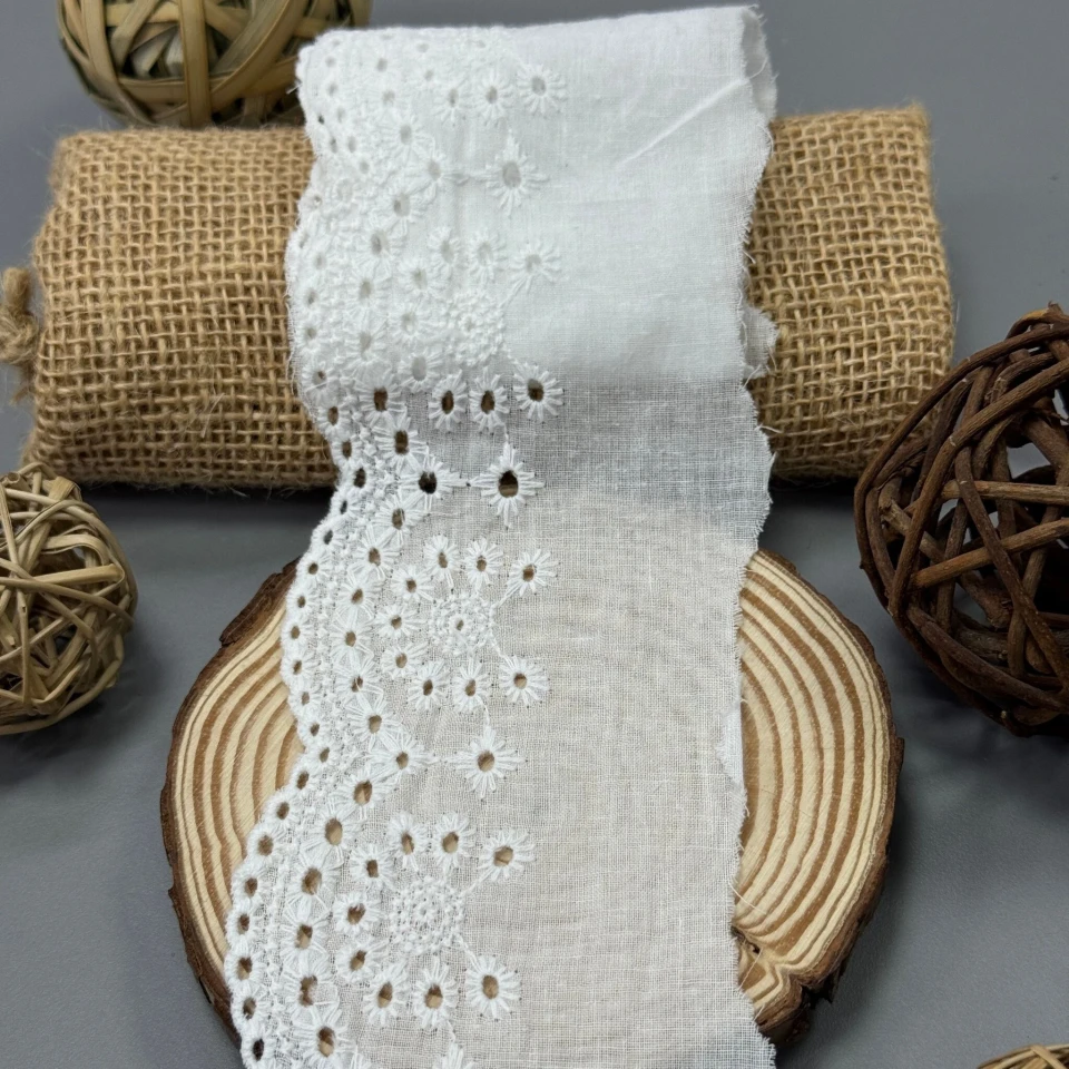 Мереживо прошва  8105 7,5 см(150 ярдів/137,16 м), білий