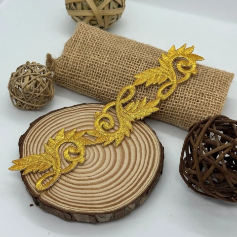 Аплікація клейова люрекс 3418 (20 шт.), золото