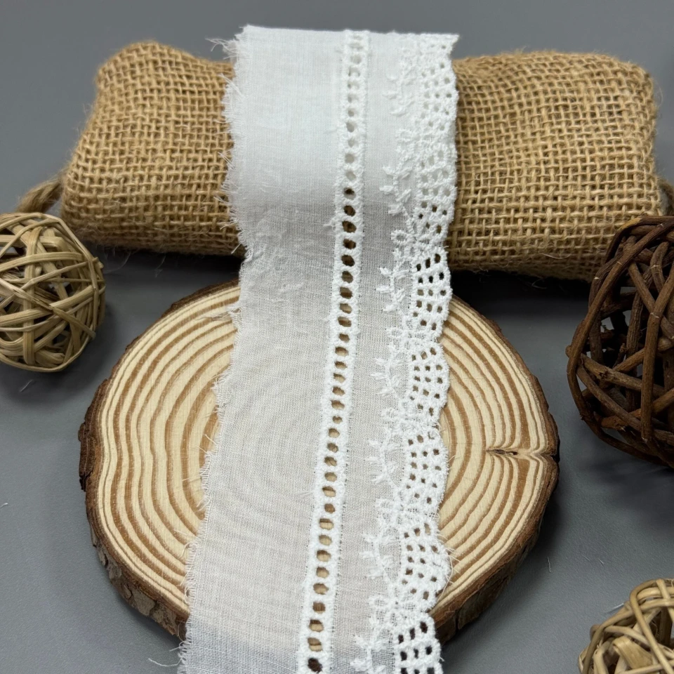 Мереживо прошва  8090 5,5 см.(160 ярдів/146,3 м), білий