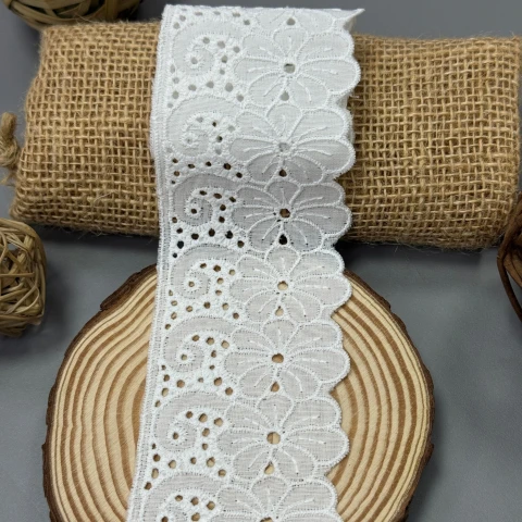 Мереживо прошва А47 6 см.(21 ярд/19,2 м.), білий