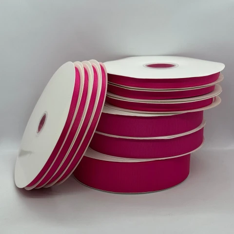 Стрічка репс 2,5 см (12*100 ярдів/91 м.), 1027 малиновий