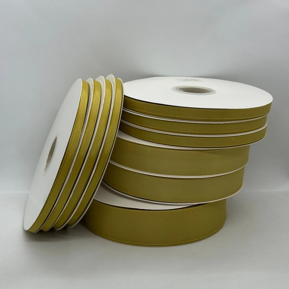 Стрічка репс 2,5 см (12*100 ярдів/91 м.), 1232 латунний