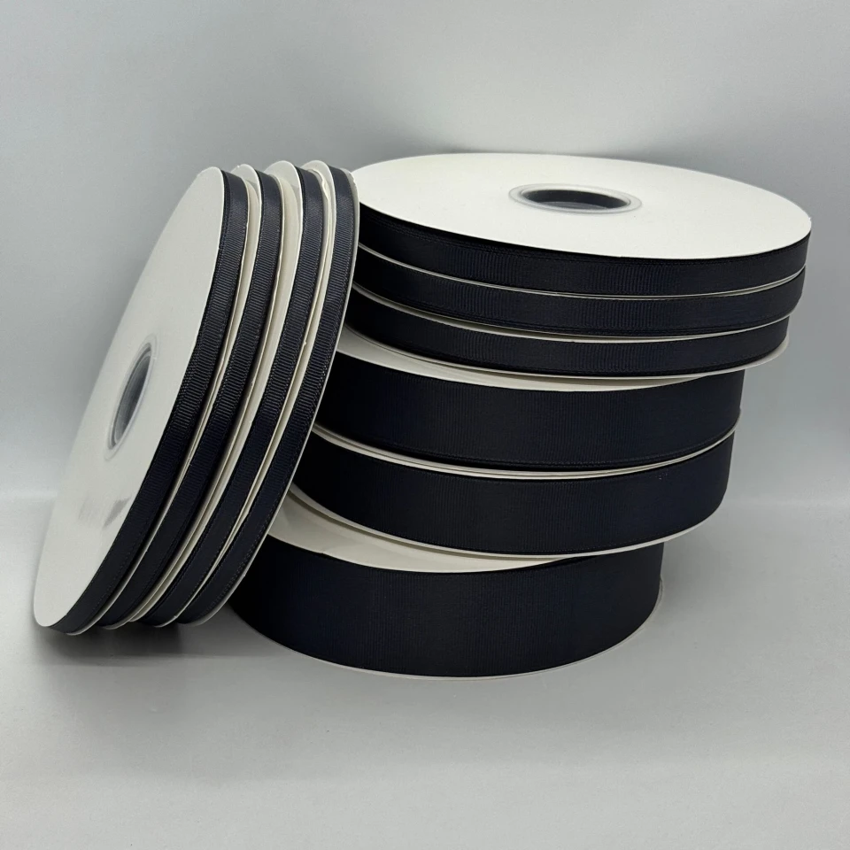 Стрічка репс 0.65 см (33*100 ярдів/91 м.), 1242 темно сірий