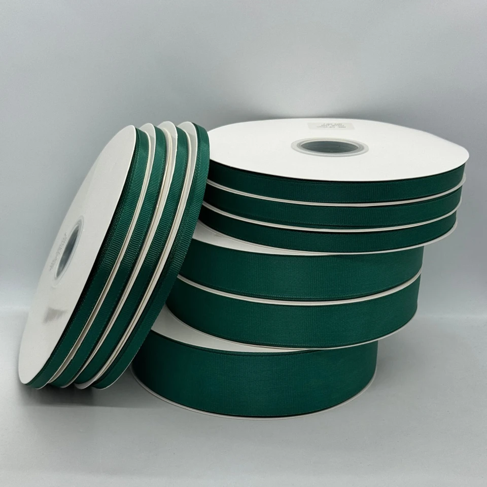 Стрічка репс 0.65 см (33*100 ярдів/91 м.), 1249 смарагдовий
