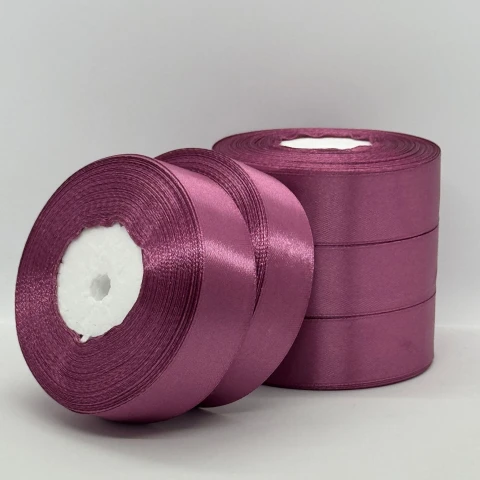 Стрічка атласна 2.5 см (5*36 ярдів), 171 сливовий