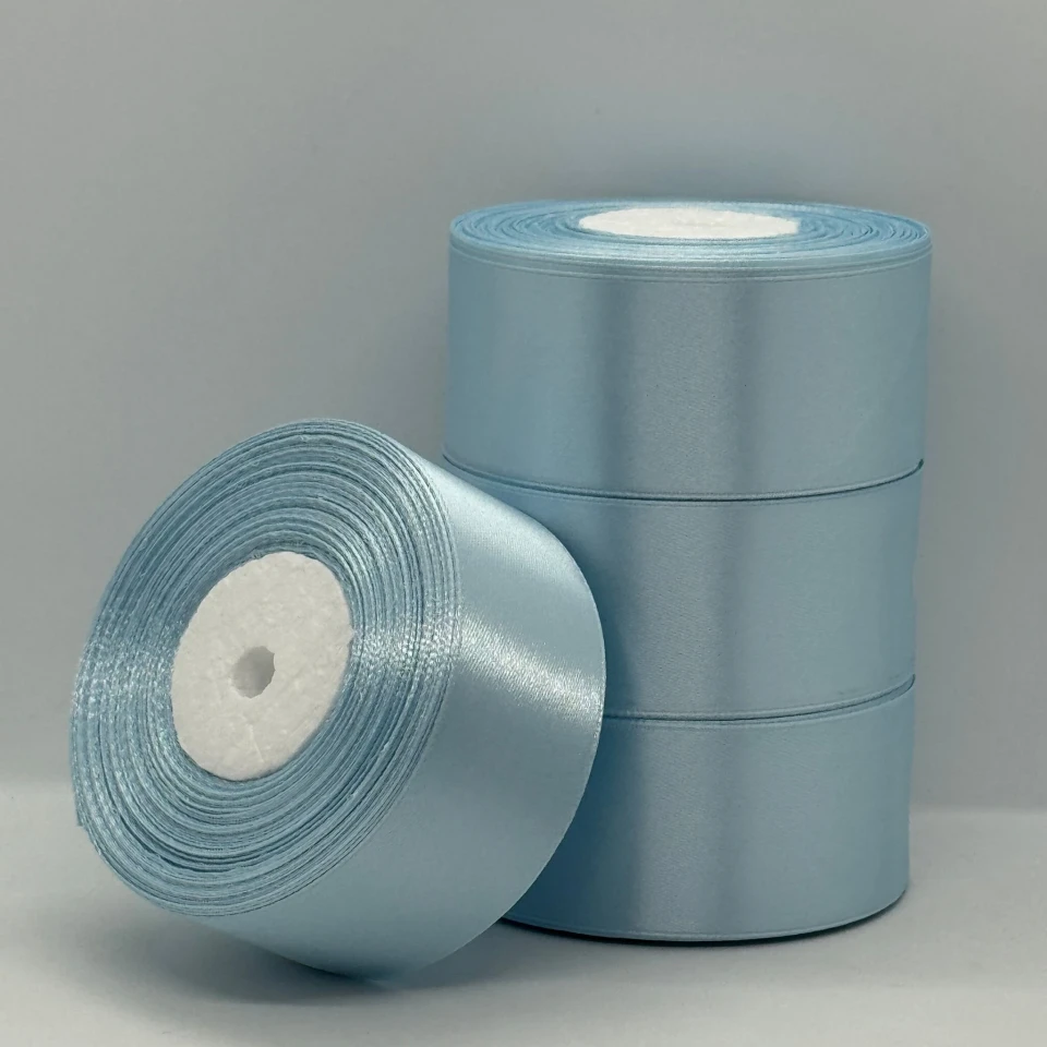 Стрічка атласна 4 см (5*36 ярдів) , 145 світлий небесний