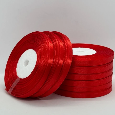 Лента атласная 0.6 см (10*36 ярдов), 26 бордовый