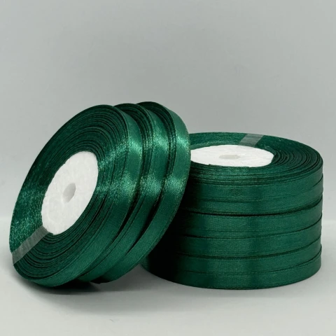 Лента атласная 0.6 см (10*36 ярдов), 56 изумруд
