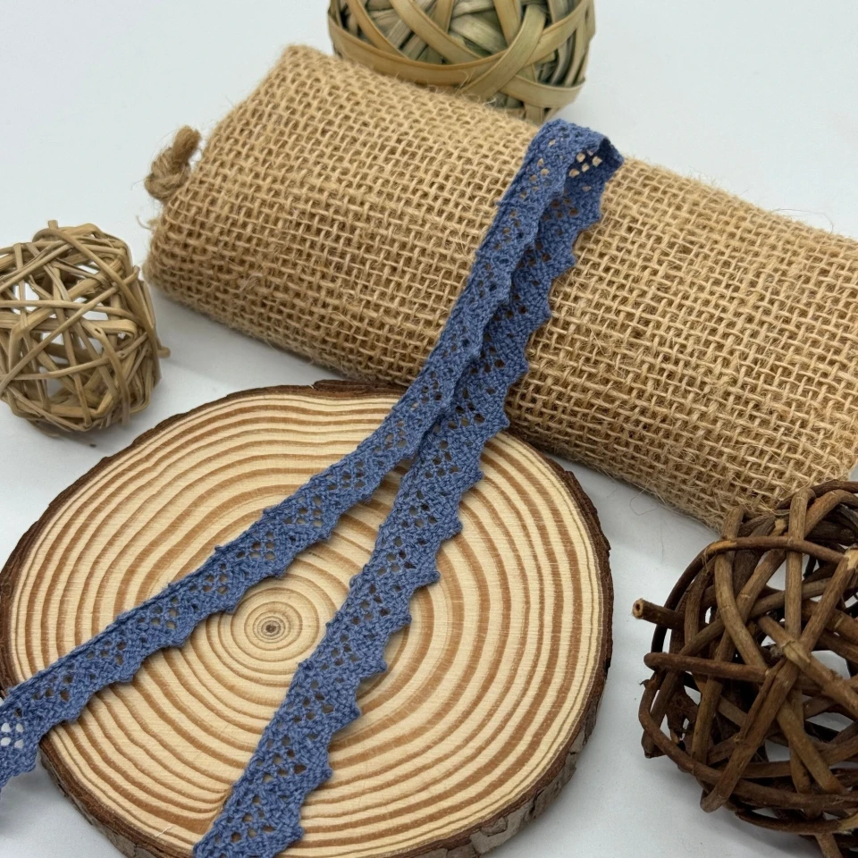 Мереживо макраме А 6258 1,5 см. (200 ярдів/182,8 м.), темно синій