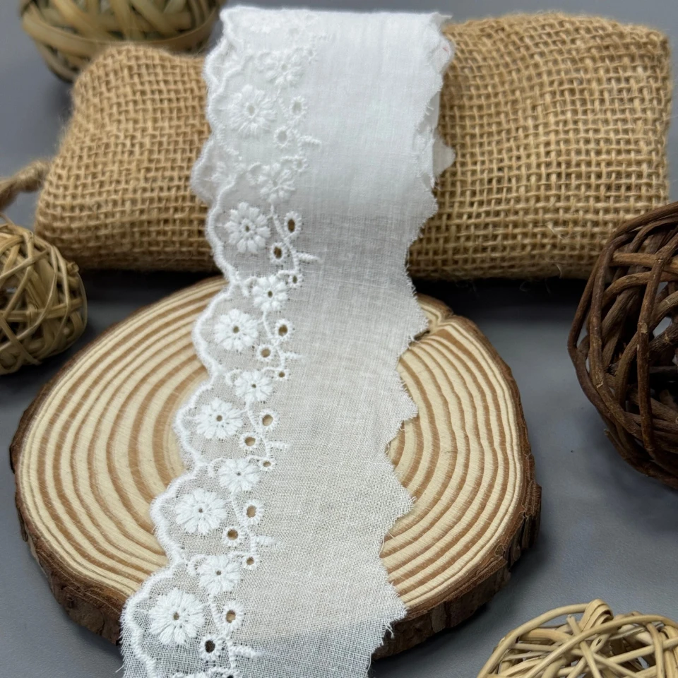 Мереживо прошва 10032 5,5 см(30 ярдів/27,4 м.), білий