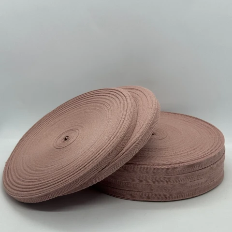 Стрічка кіпер 1 см (40) (40м.), 2056 темний пудровий