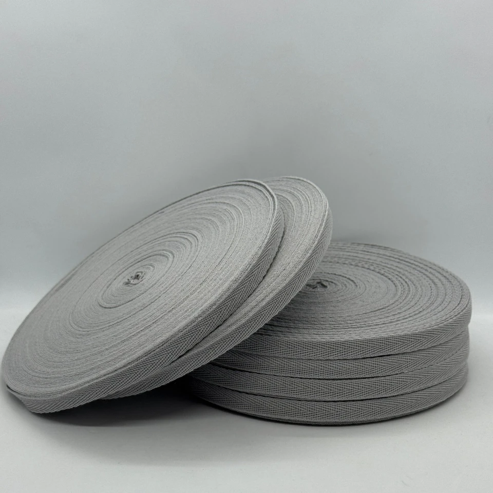 Лента кипер 1 см (40м.), 2188 светлый серый